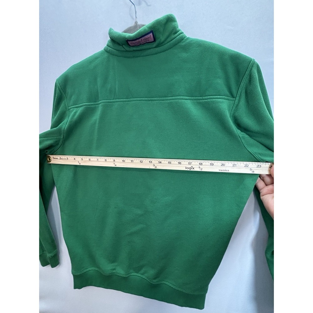 Vineyard Vines Women's Shep Shirt Quarter Zip Green Pullover Size S - Picture 6 of 12
